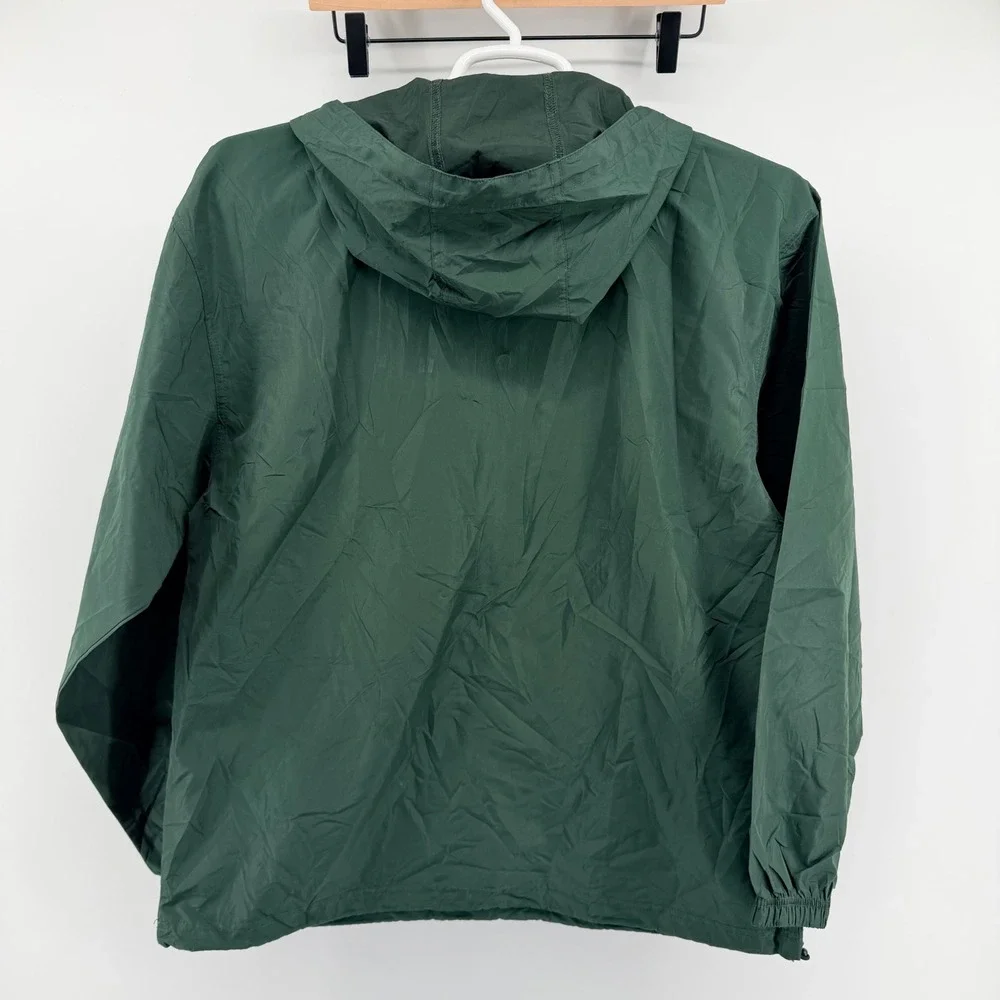 Champion Baylor University Anorak Windbreaker Jacket Green Mens Size M